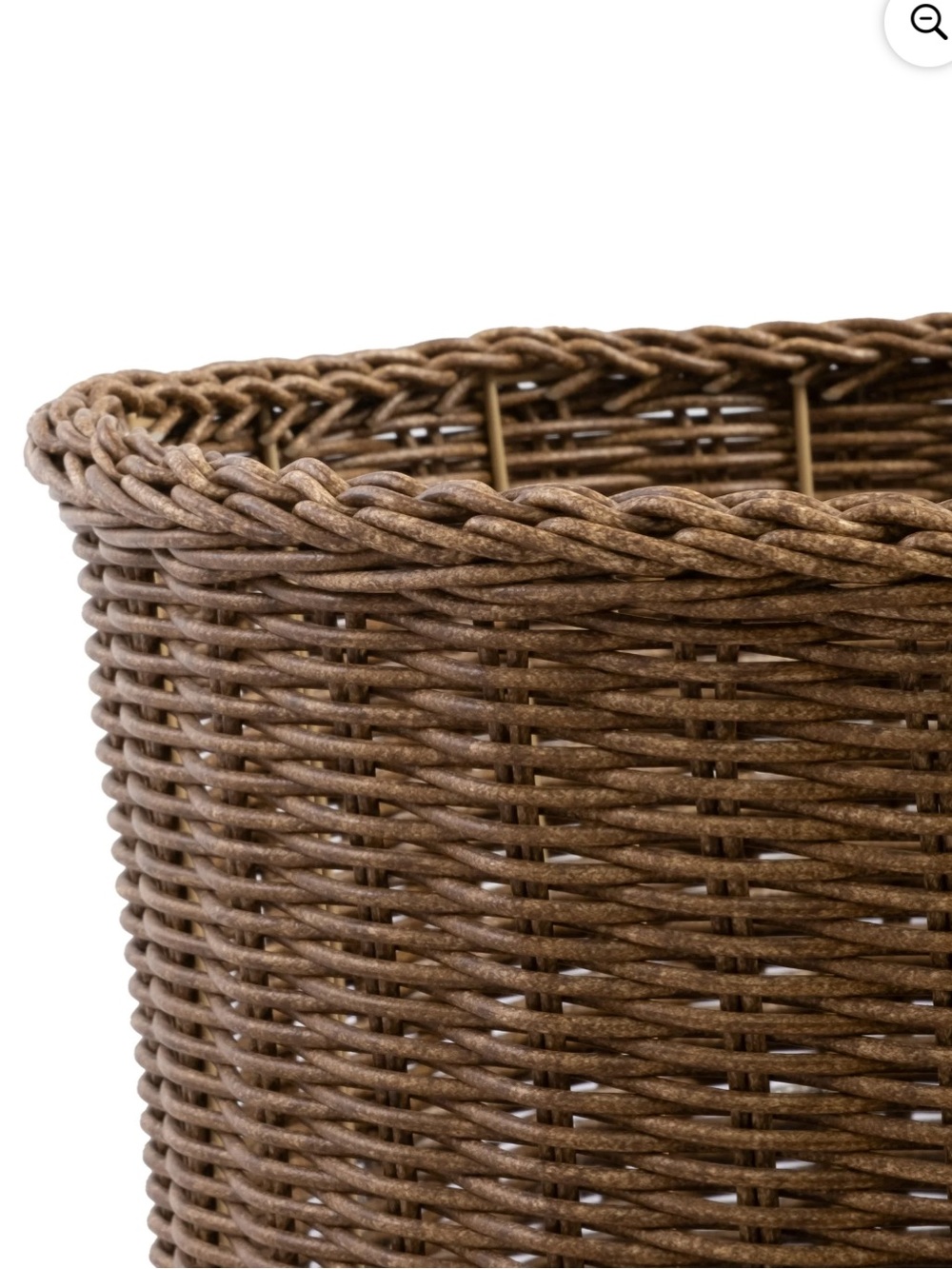 My Texas House 16 inch Brown Woven Urn Planter Indoor Outdoor Woven Summer 2026 - Picture 3 of 6